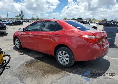 2017 Toyota Corolla L из США, поврежденный, VIN 2T1BURHE4HC779535